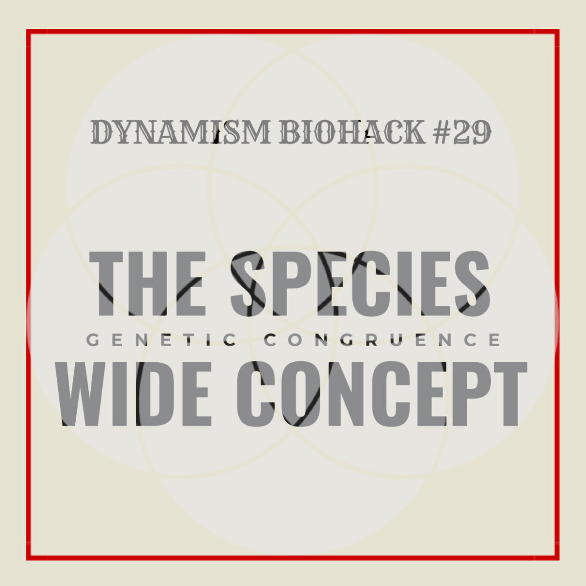 #29: The Species Wide Concept